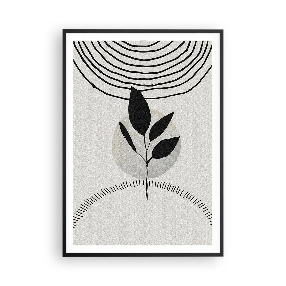 Poster in black frame - Composition: Rituals of Nature - 70x100 cm