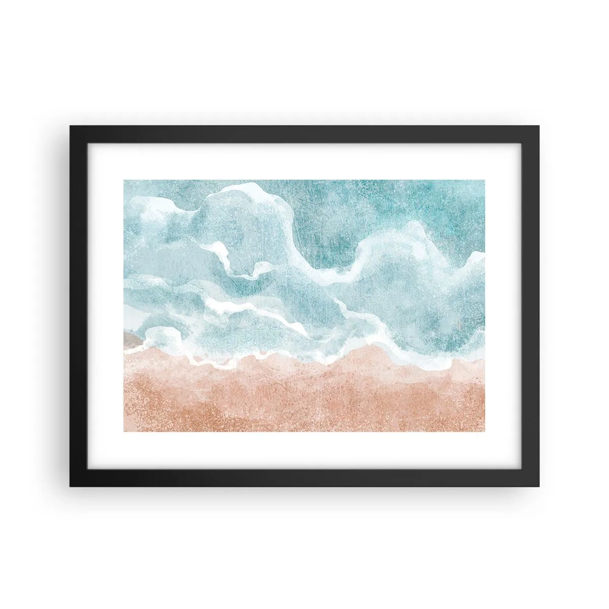 Poster in black frame - Cloudy Abstract - 40x30 cm