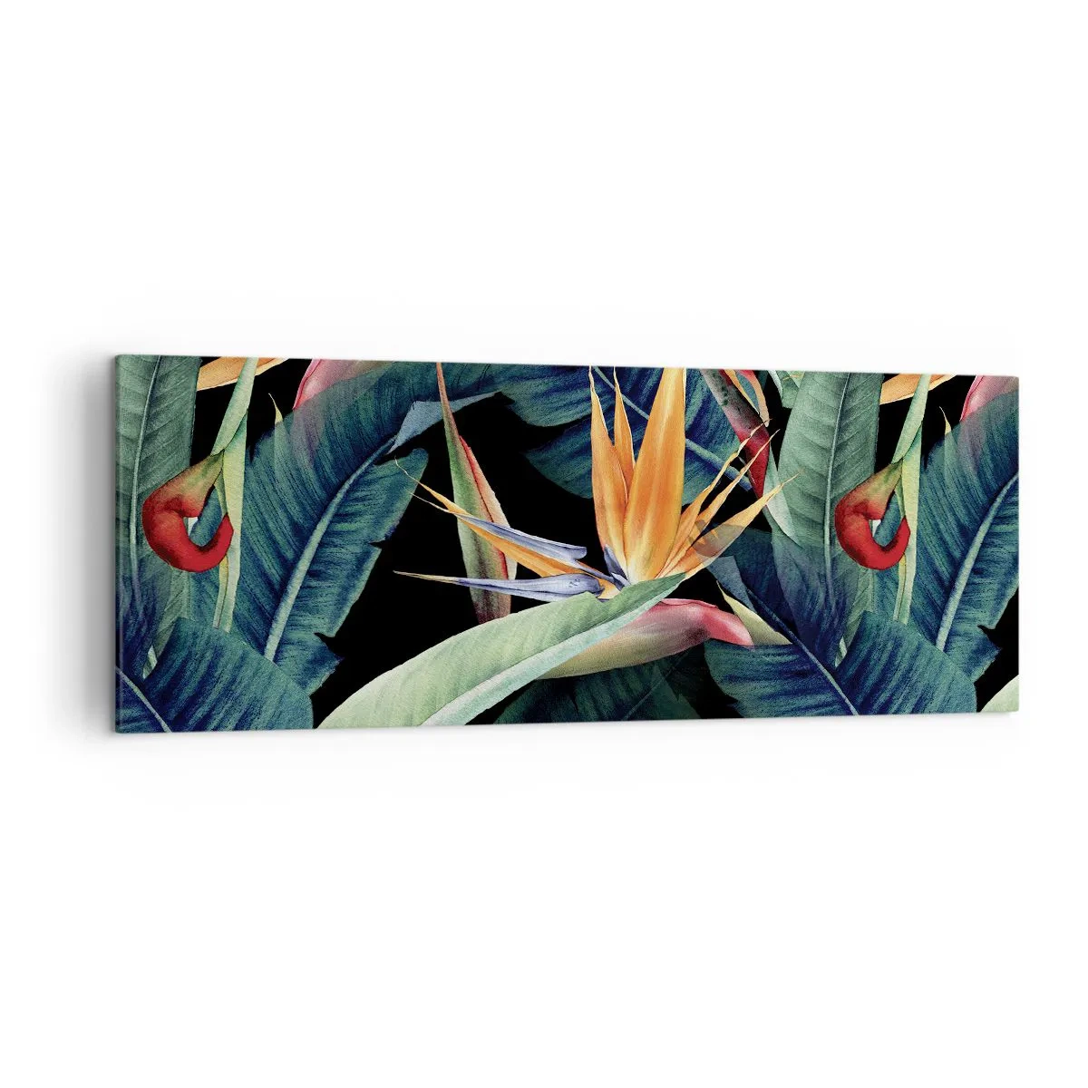 Canvas picture - Flaming Flowers of the Tropics - 140x50 cm