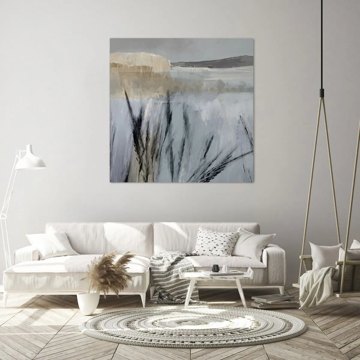 Canvas picture - Winter Fields - 70x70 cm