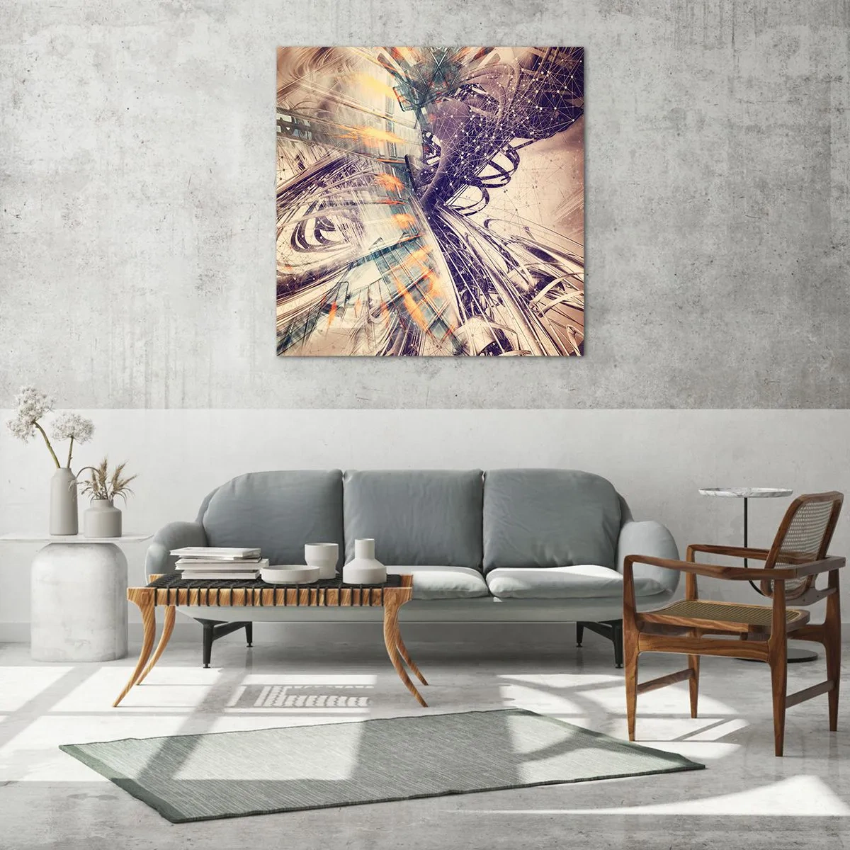 Glass picture - At High Speed - 70x70 cm