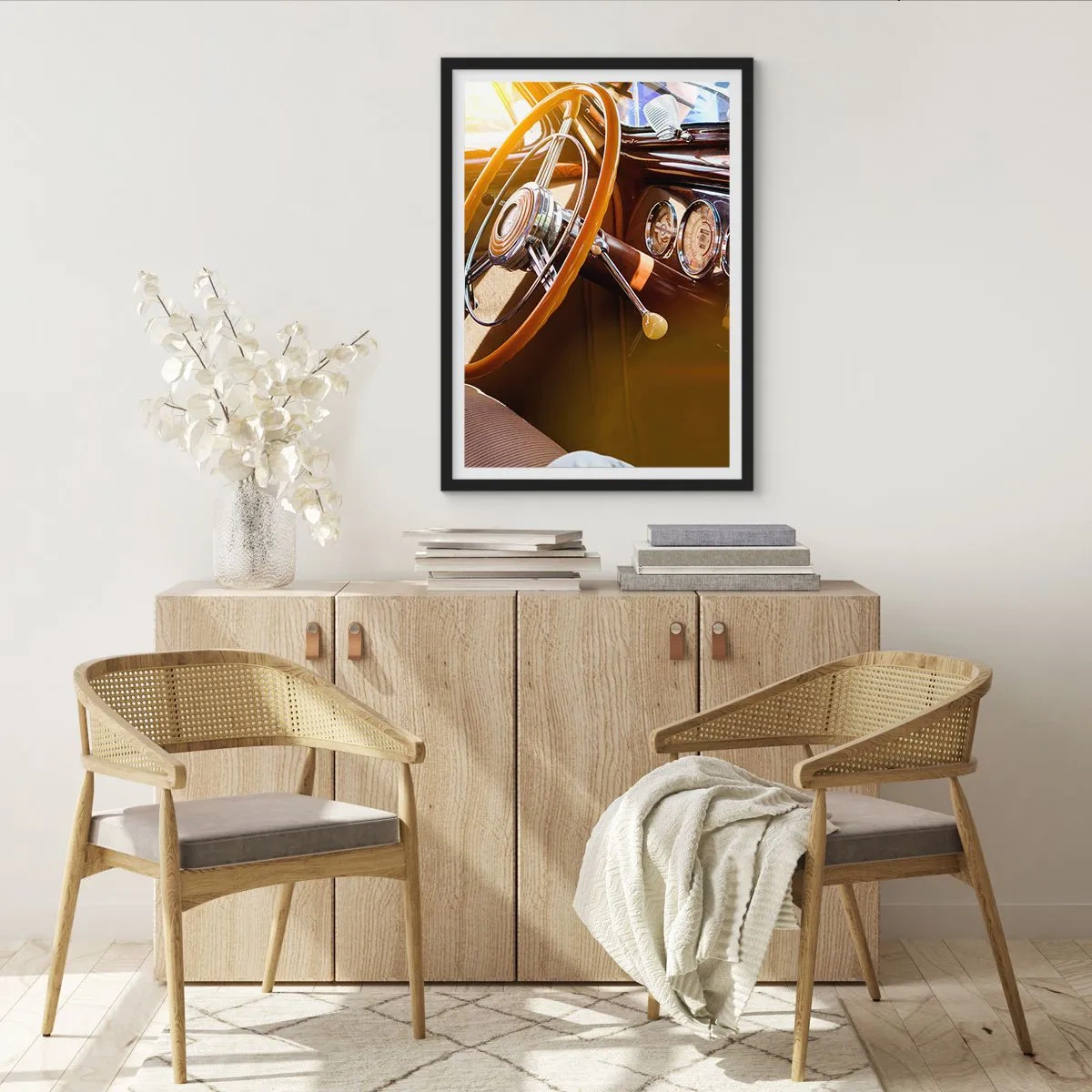 Poster in black frame - Breath of Luxury form the Past - 61x91 cm