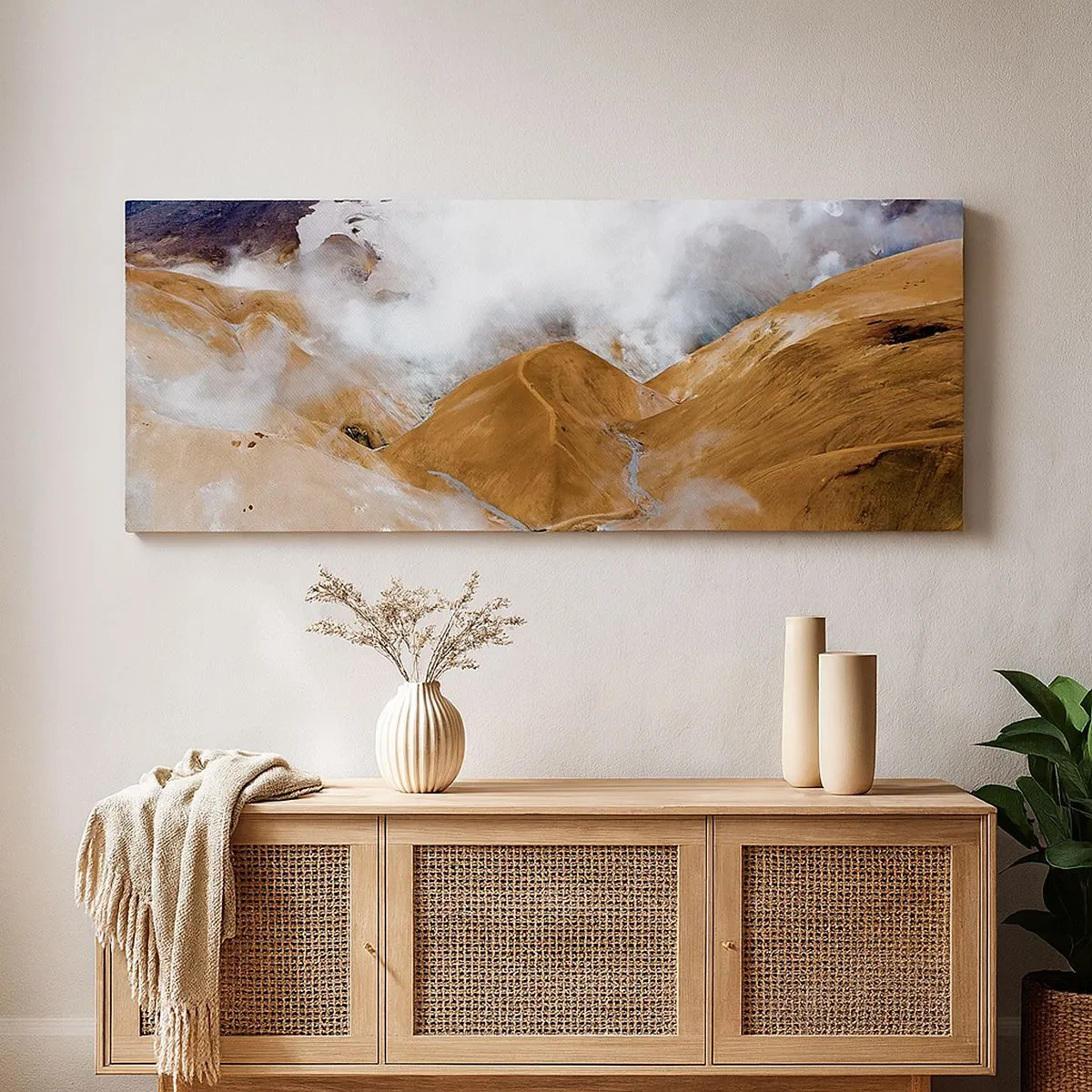 Canvas picture - Severe Beauty of Iceland - 100x40 cm