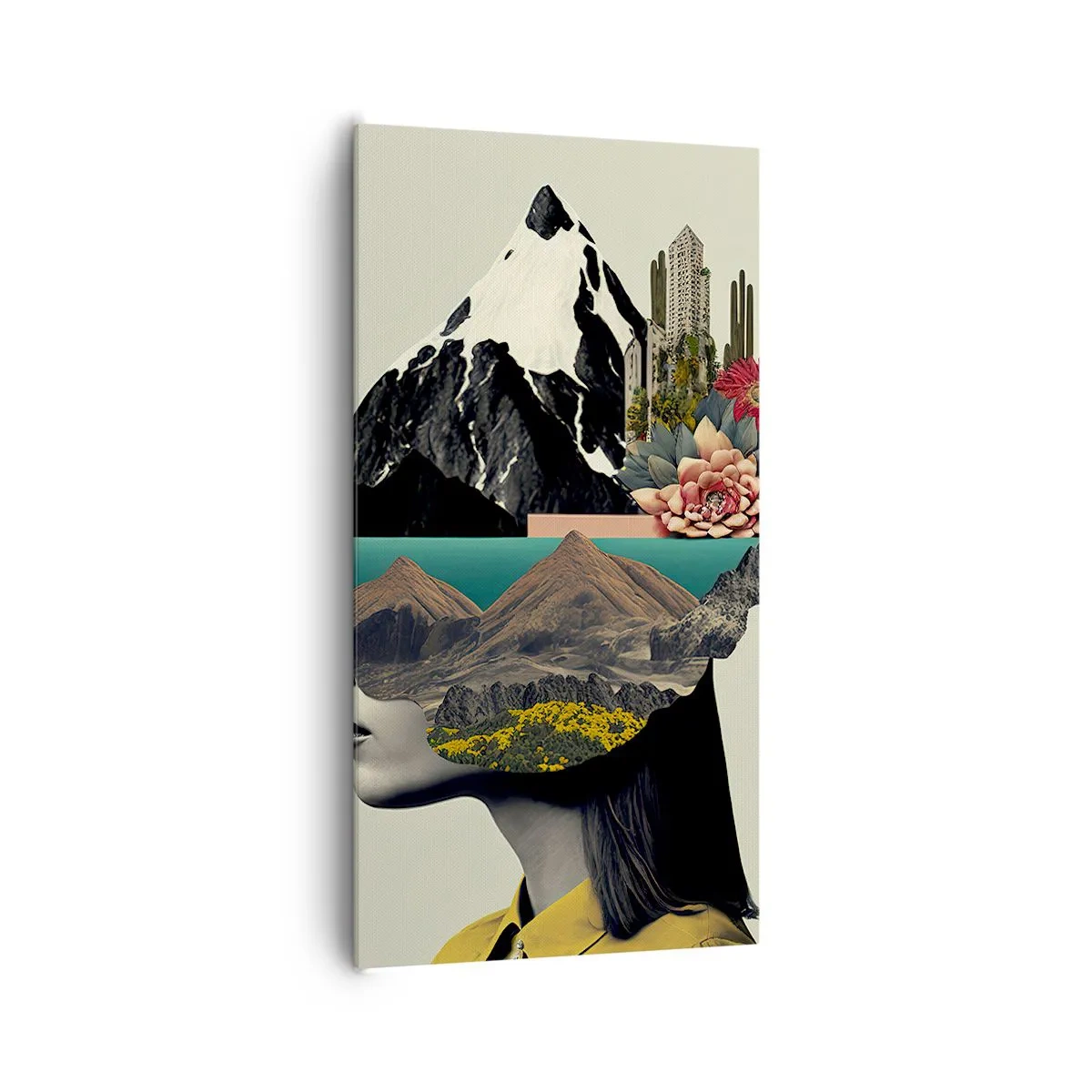 Canvas picture - Woman - Always a Mystery - 65x120 cm