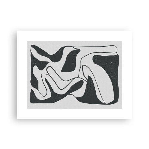 Poster - Abstract Fun in a Maze - 40x30 cm