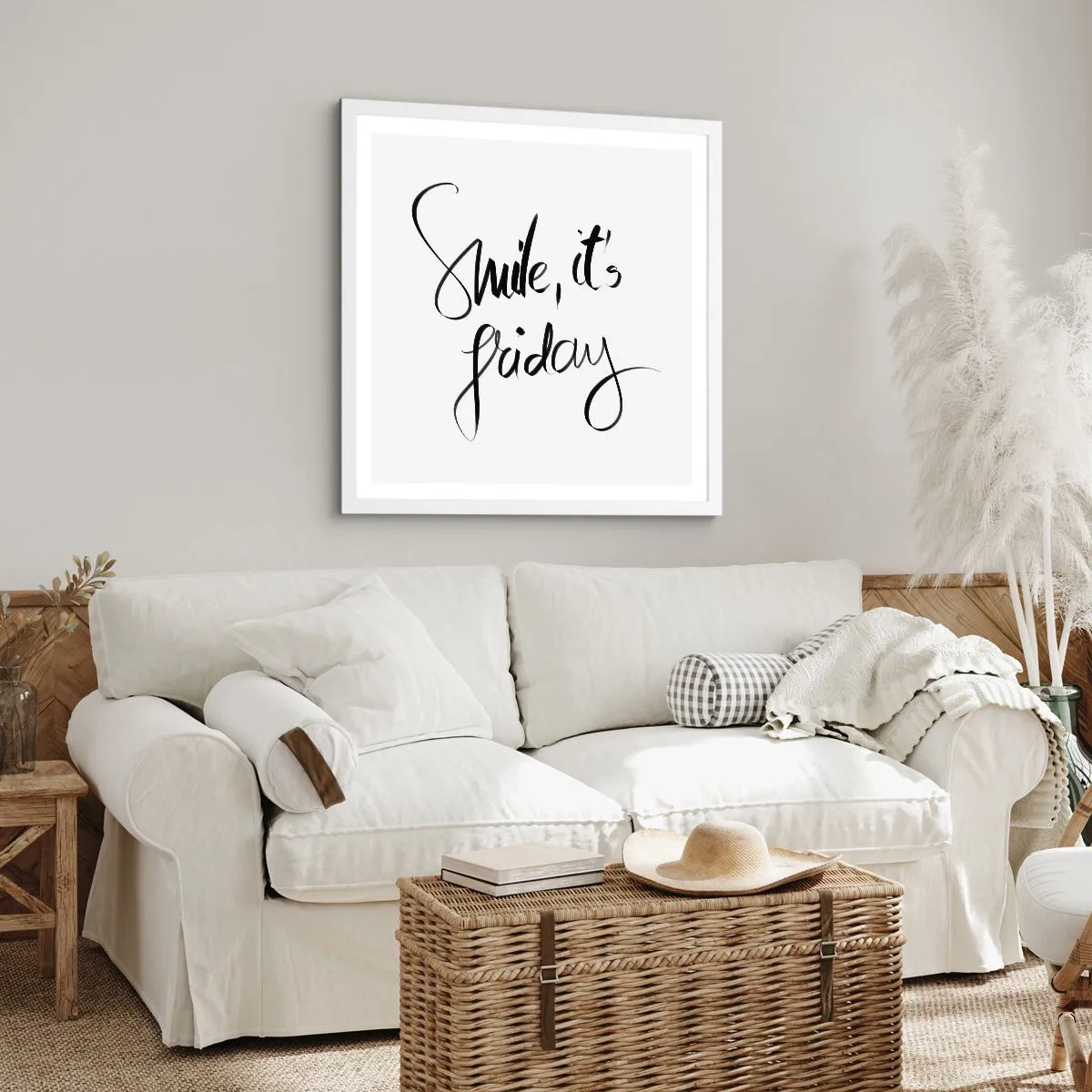 Poster in white frmae - True Joy - 50x50 cm