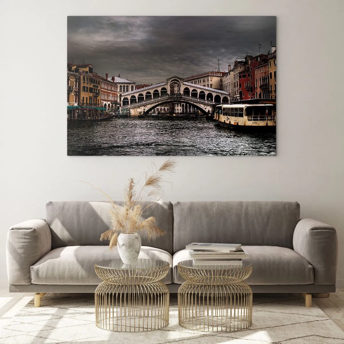 Glass picture - Promise of a Venetian Evening - 100x70 cm
