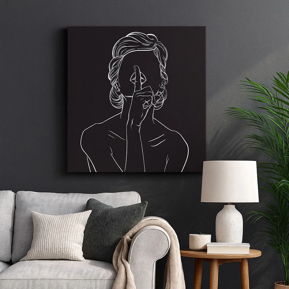 Canvas picture - Beauty Blossoms in Soul - 30x30 cm