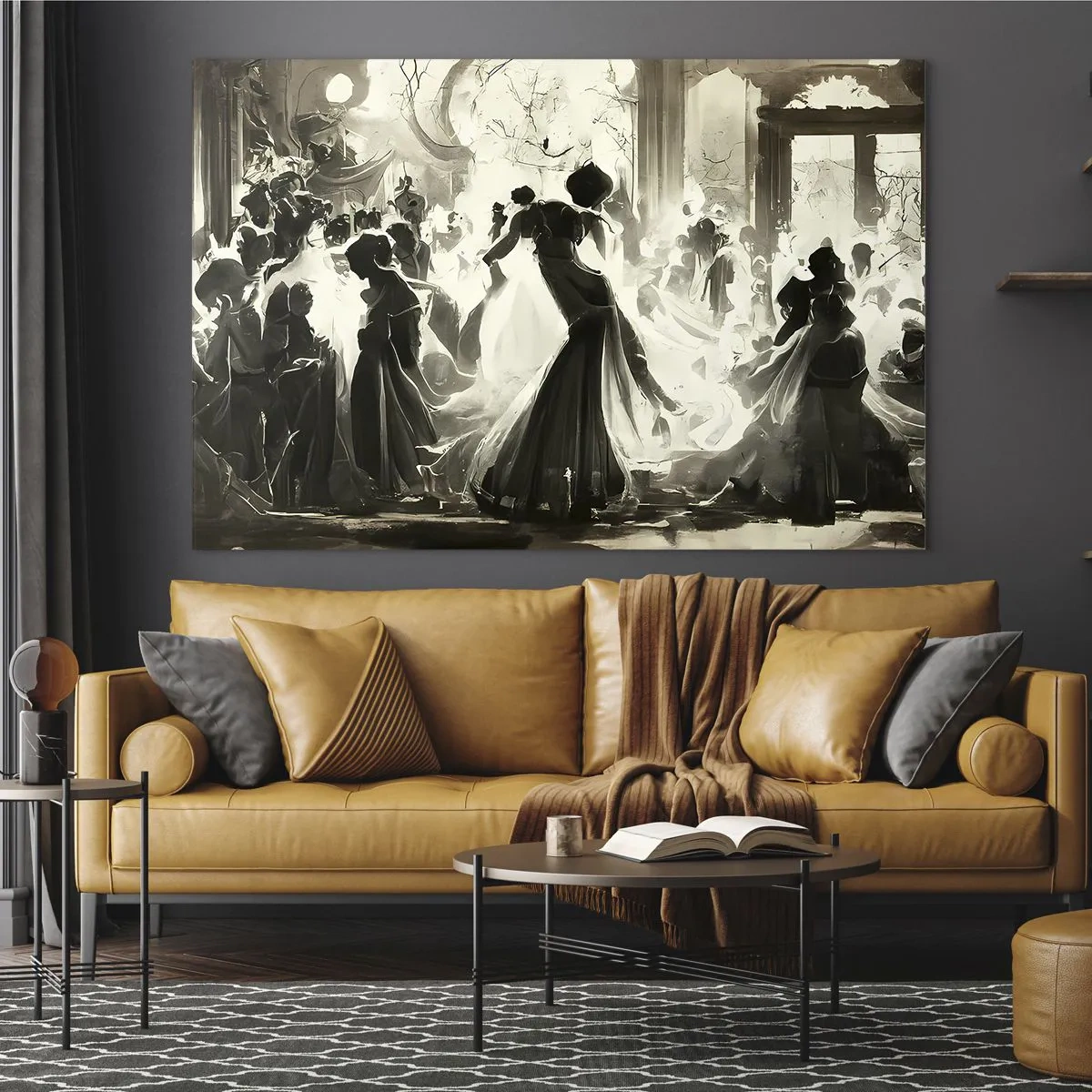 Glass picture - Big Masquerade - 120x80 cm