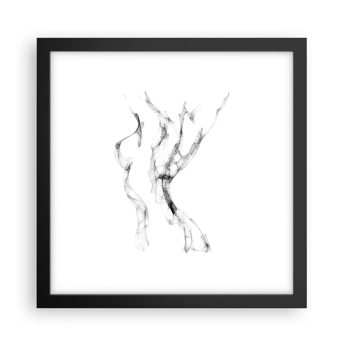 Poster in black frame - Beautiful and Strong - 30x30 cm