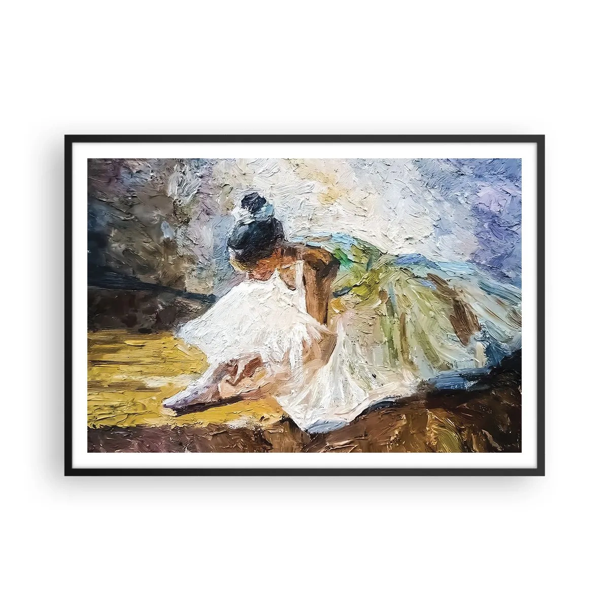 Poster in black frame - From Degas' Painting - 100x70 cm