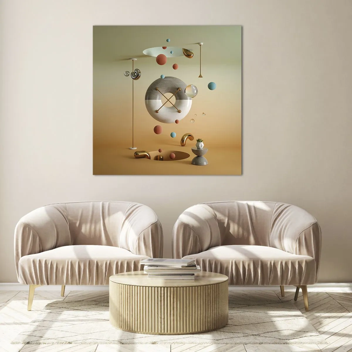 Glass picture - Anything Can Happen - 60x60 cm