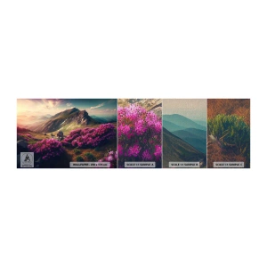 Photo Wallpaper Sample Premium Canvas - Summer in the Mountains - Landscape, Nature, Mountains - 100x30 cm