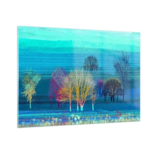 Glass picture - Combed Landcsape - 100x70 cm