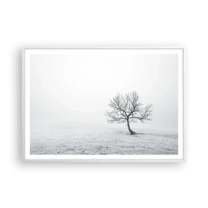 Poster in white frmae - Against Nothingness - 100x70 cm