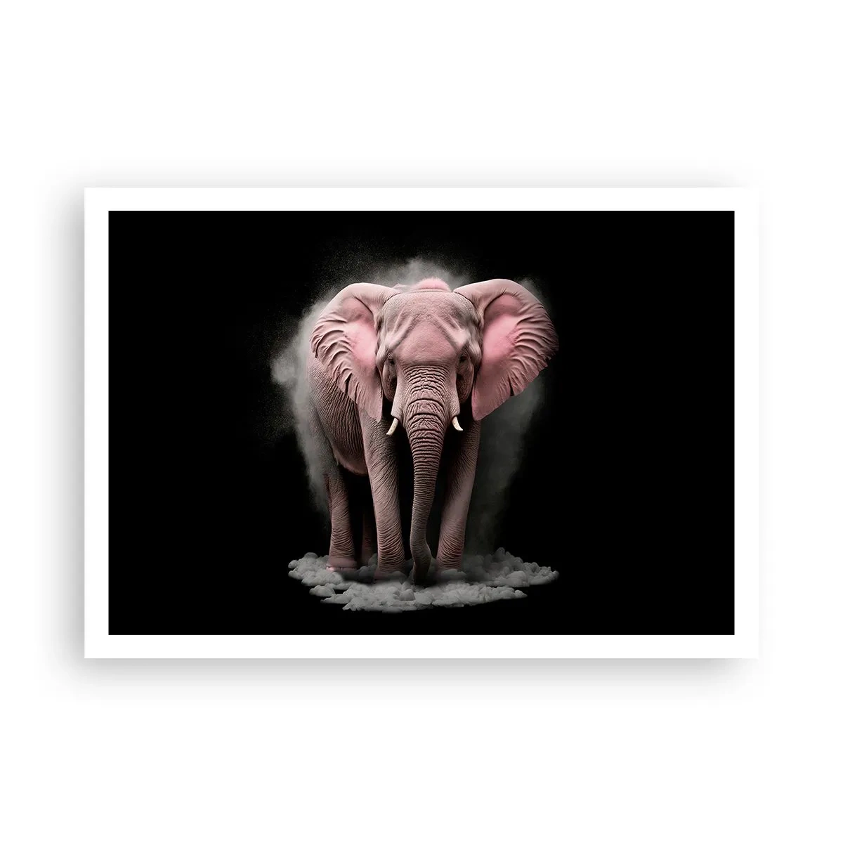 Poster - Don't Think About a Pink Elephant! - 100x70 cm