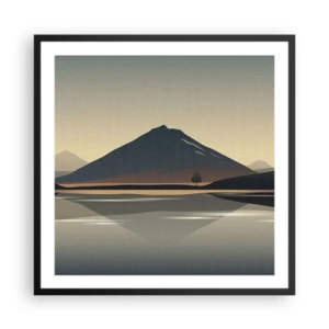 Poster in black frame - Mirror Image - 60x60 cm