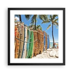 Poster in black frame - Sunny Fun - 40x40 cm