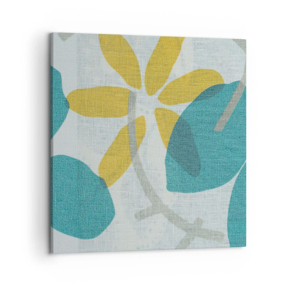 Canvas picture - Among Azure Leaves - 50x50 cm