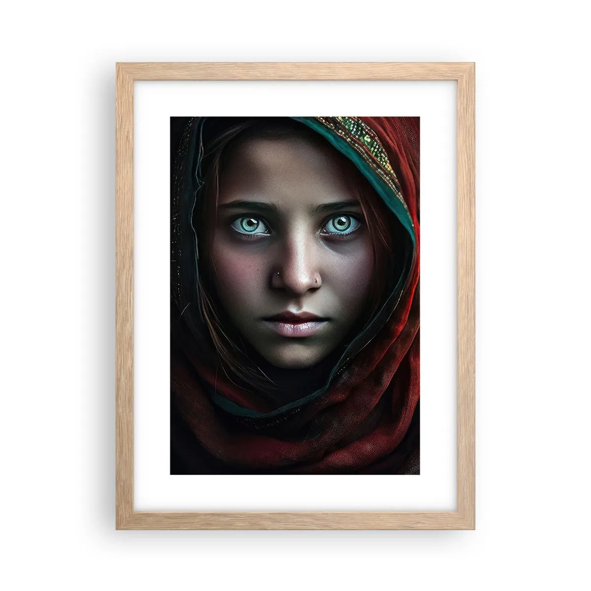 Poster in light oak frame - Eastern Princess - 30x40 cm