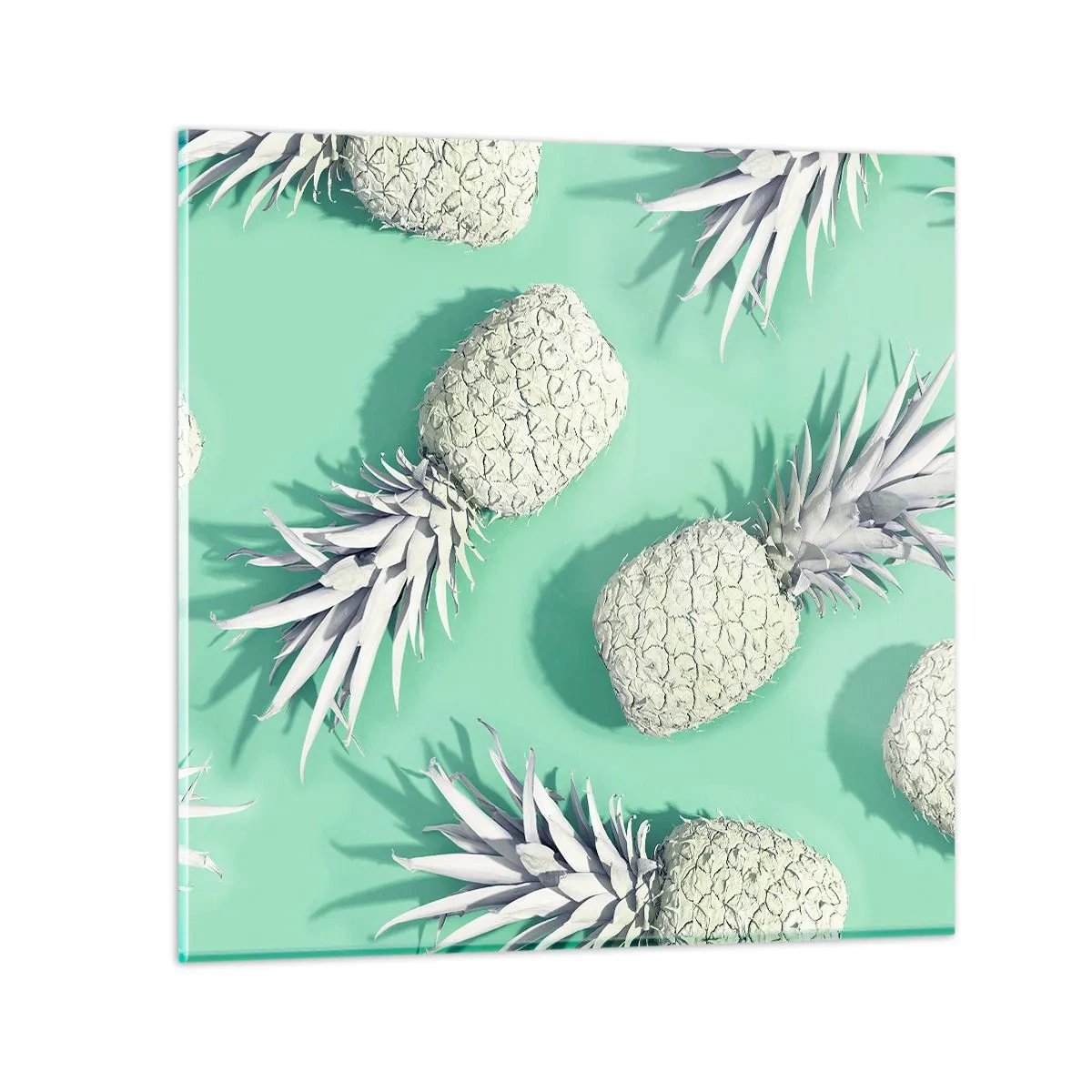 Glass picture - It Combines Well with Mint - 40x40 cm