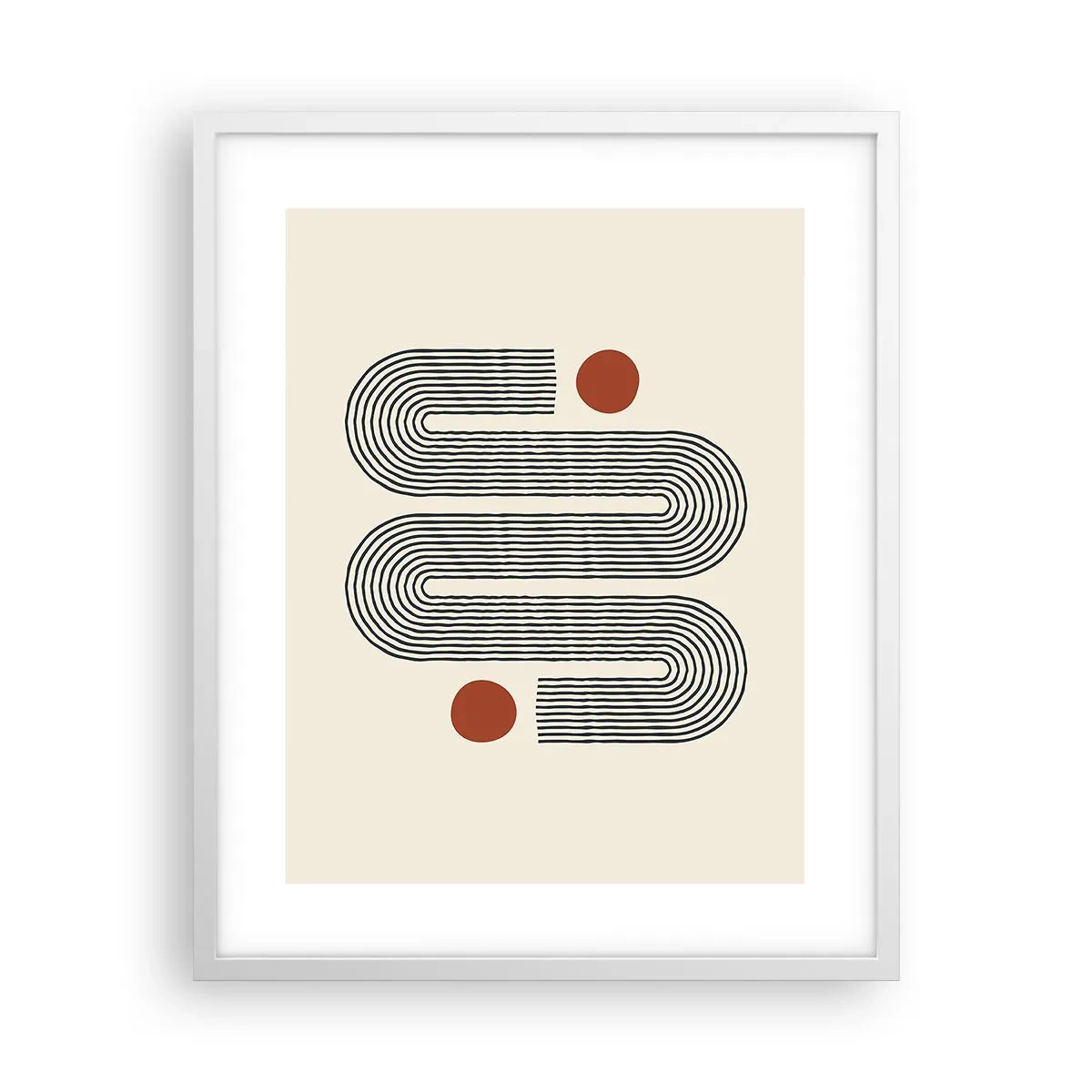 Poster in white frmae - From Beginning till the End - 40x50 cm