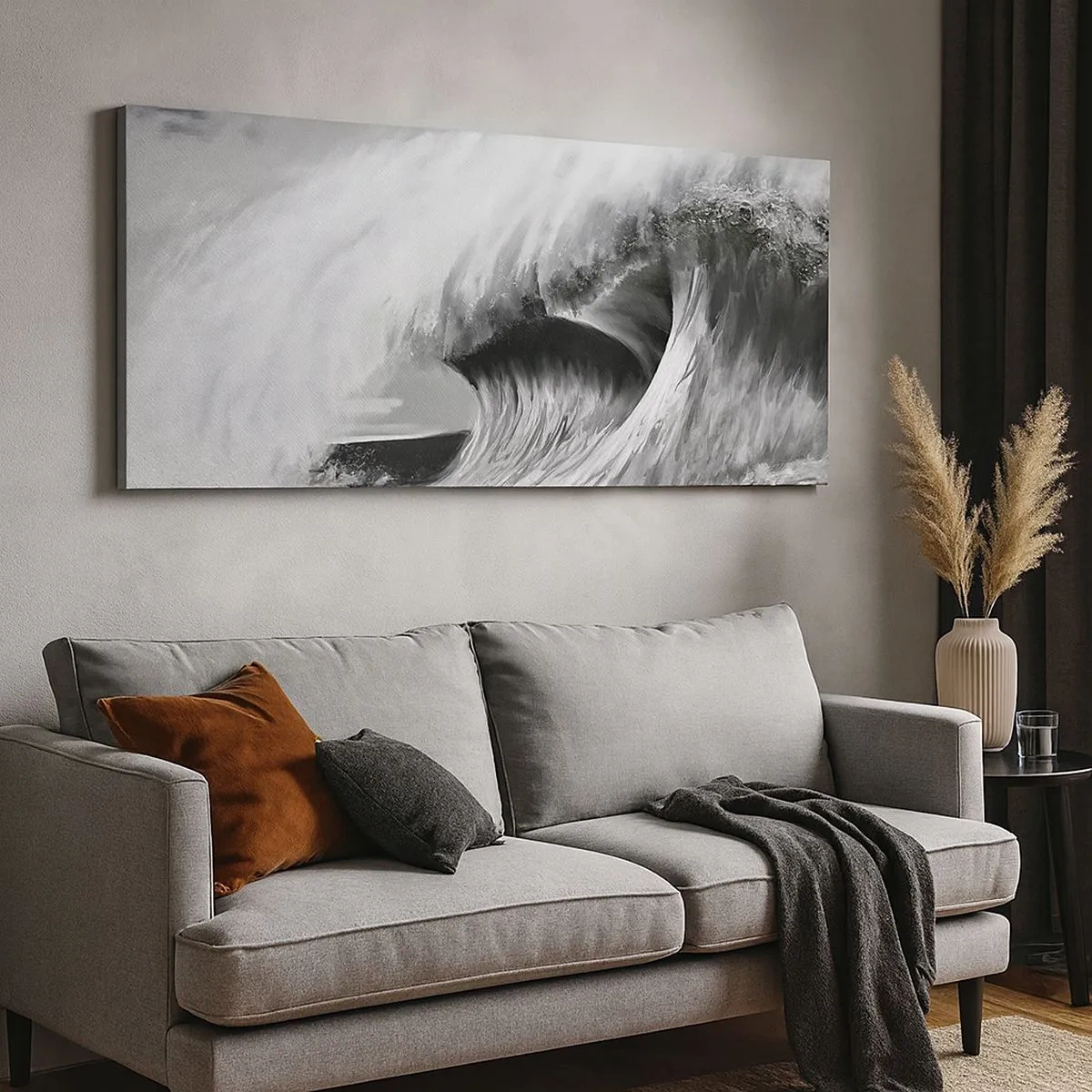 Canvas picture - Wrath of the Ocean - 100x40 cm