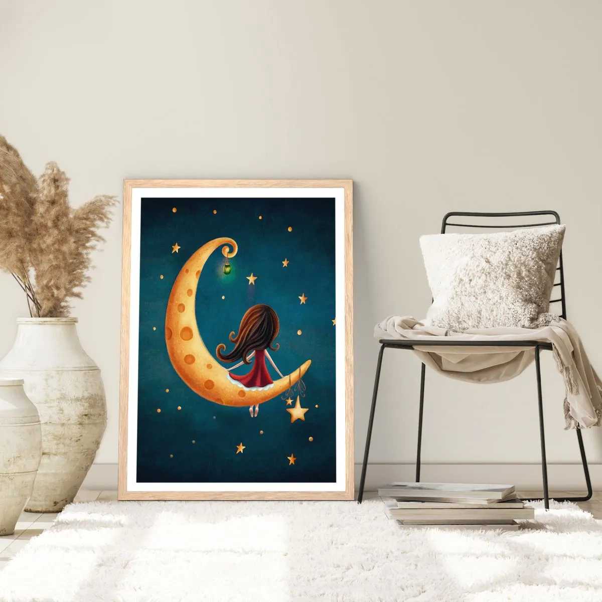 Poster in light oak frame - Once Upon a Time… - 70x100 cm