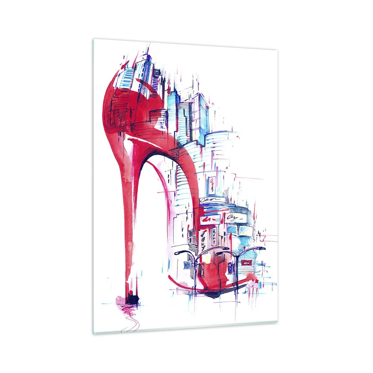 Glass picture - Big City Elegance - 50x70 cm