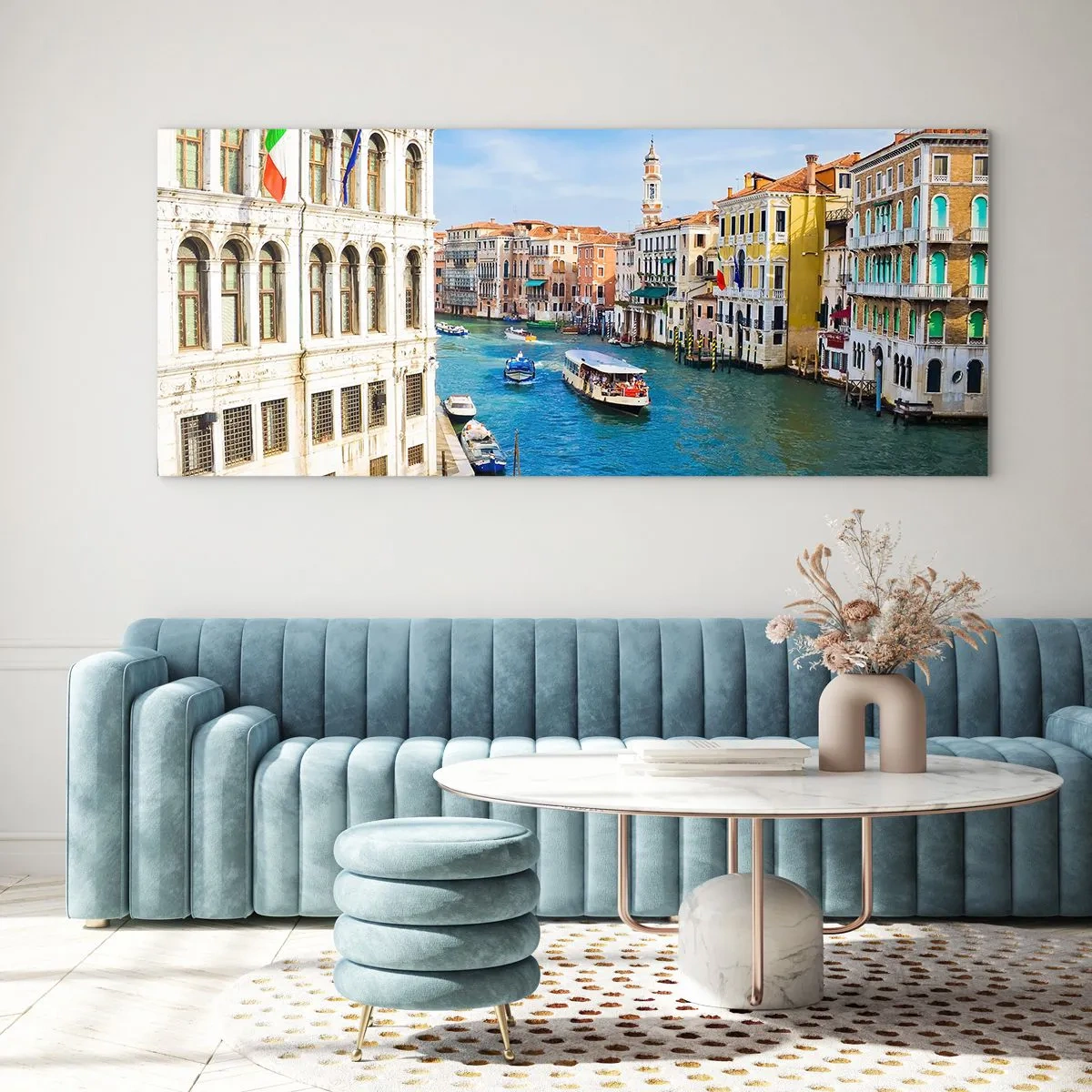 Glass picture - Traffic Like Nowhere Else - 90x30 cm