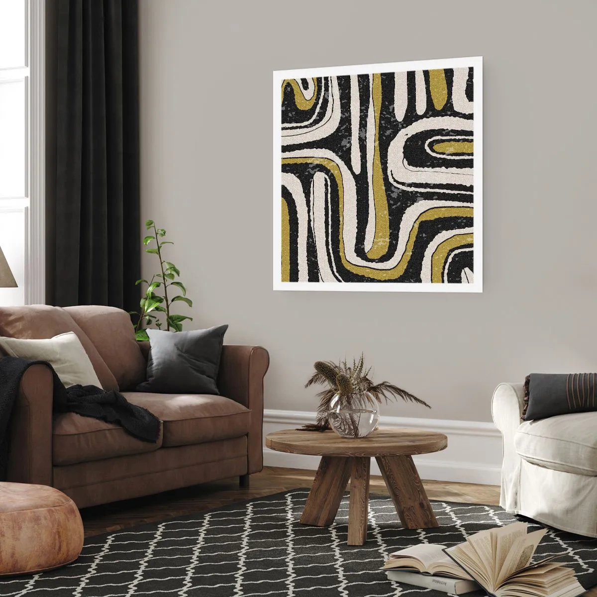 Poster - Compositions: Tracks and Alleys - 40x40 cm