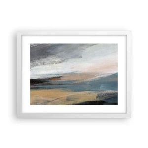 Poster in white frmae - Abstract: Northern Landscsape - 40x30 cm