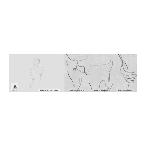 Photo Wallpaper Sample Premium Canvas - Music of the Body - Graphics, Body, Piece - 100x30 cm