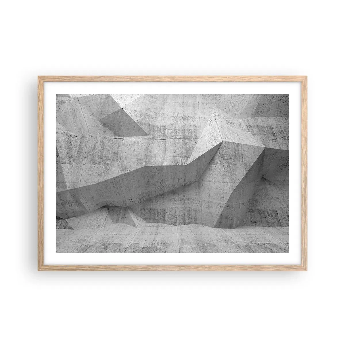 Poster in light oak frame - Real Challenge - 70x50 cm