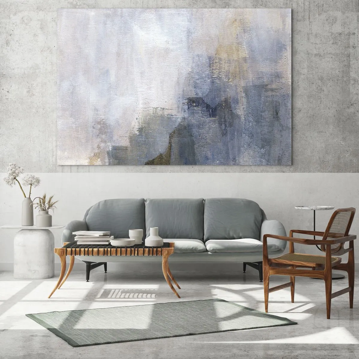 Glass picture - Tones and Chords of Colours - 100x40 cm