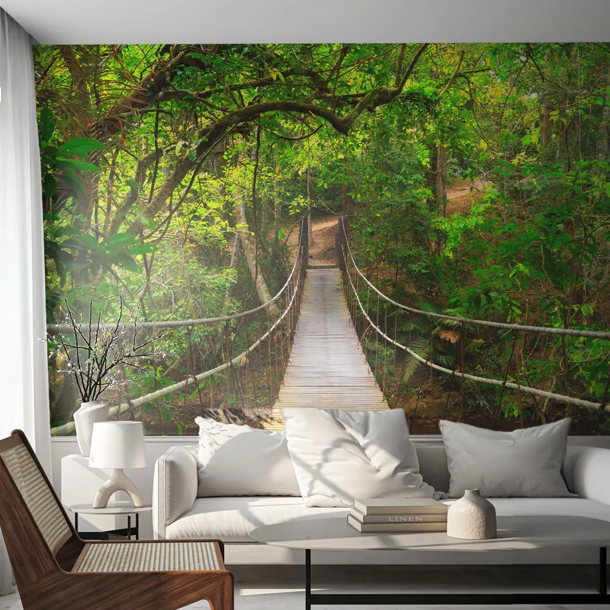 Self-Adhesive Photo Wallpaper Deluxe Sticker - There Is Ivy Growing in the Garden - Landscape, Forest, Nature - 250x175 cm