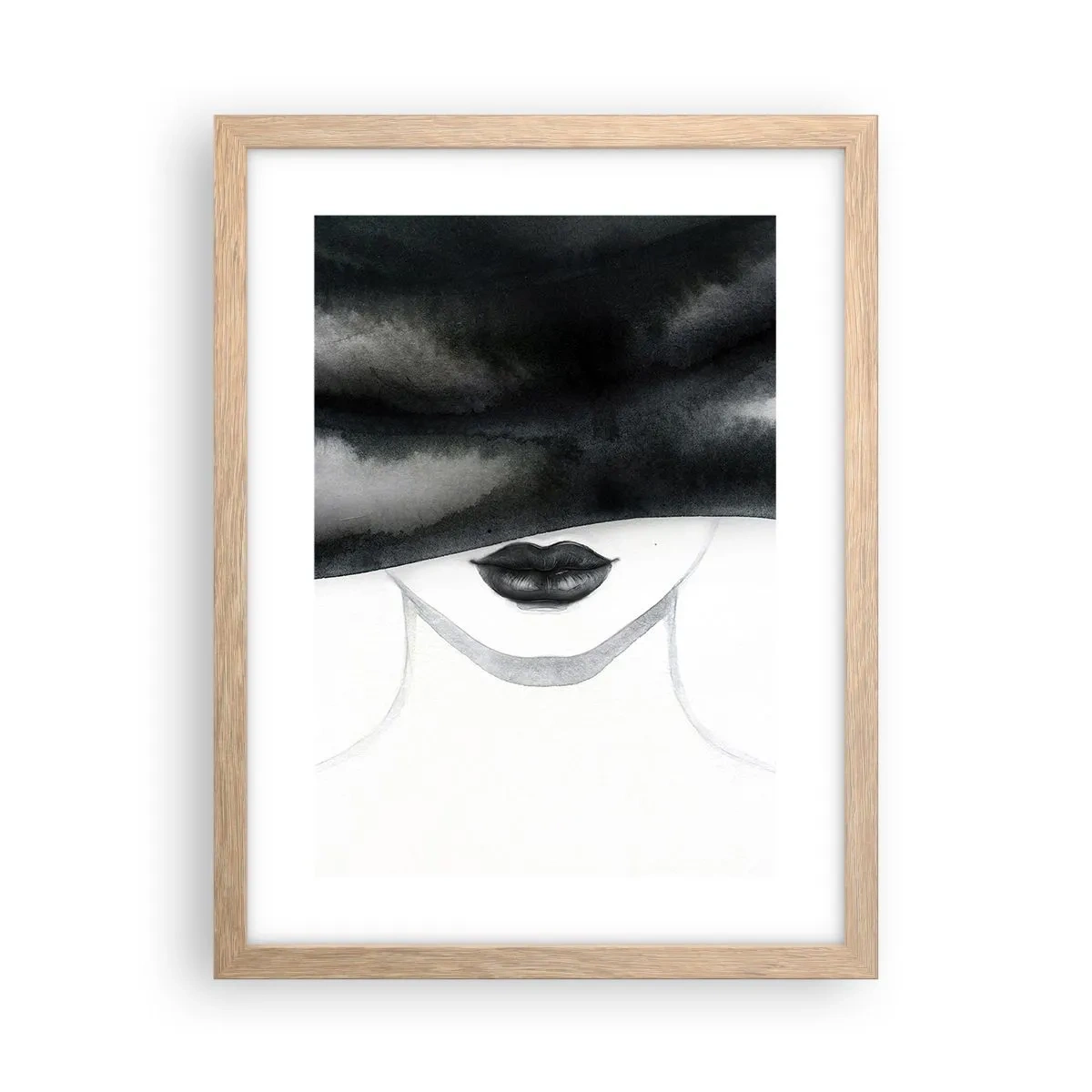 Poster in light oak frame - Sensual Secret - 30x40 cm