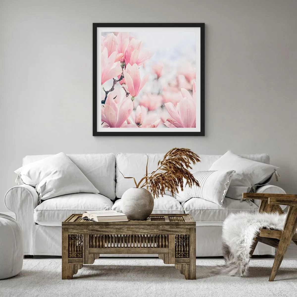 Poster in black frame - Ideal of Subtlety - 50x50 cm