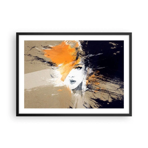 Poster in black frame - And There Was Light - 70x50 cm