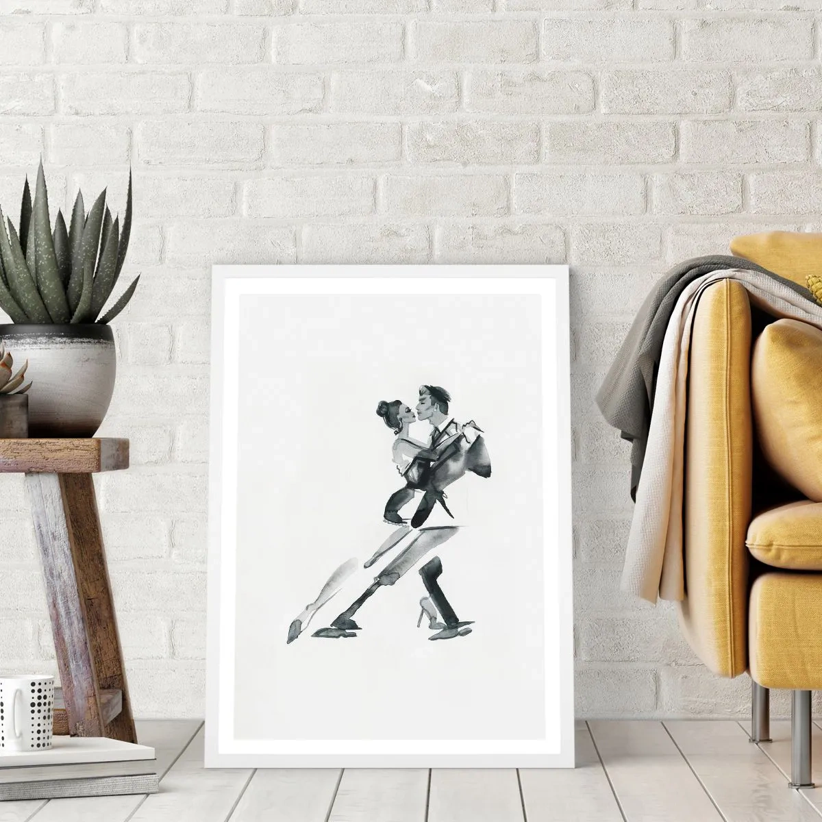 Poster in white frmae - In One Rhythm - 30x40 cm