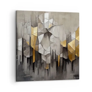 Canvas picture - Composition of Ice and Light - 60x60 cm