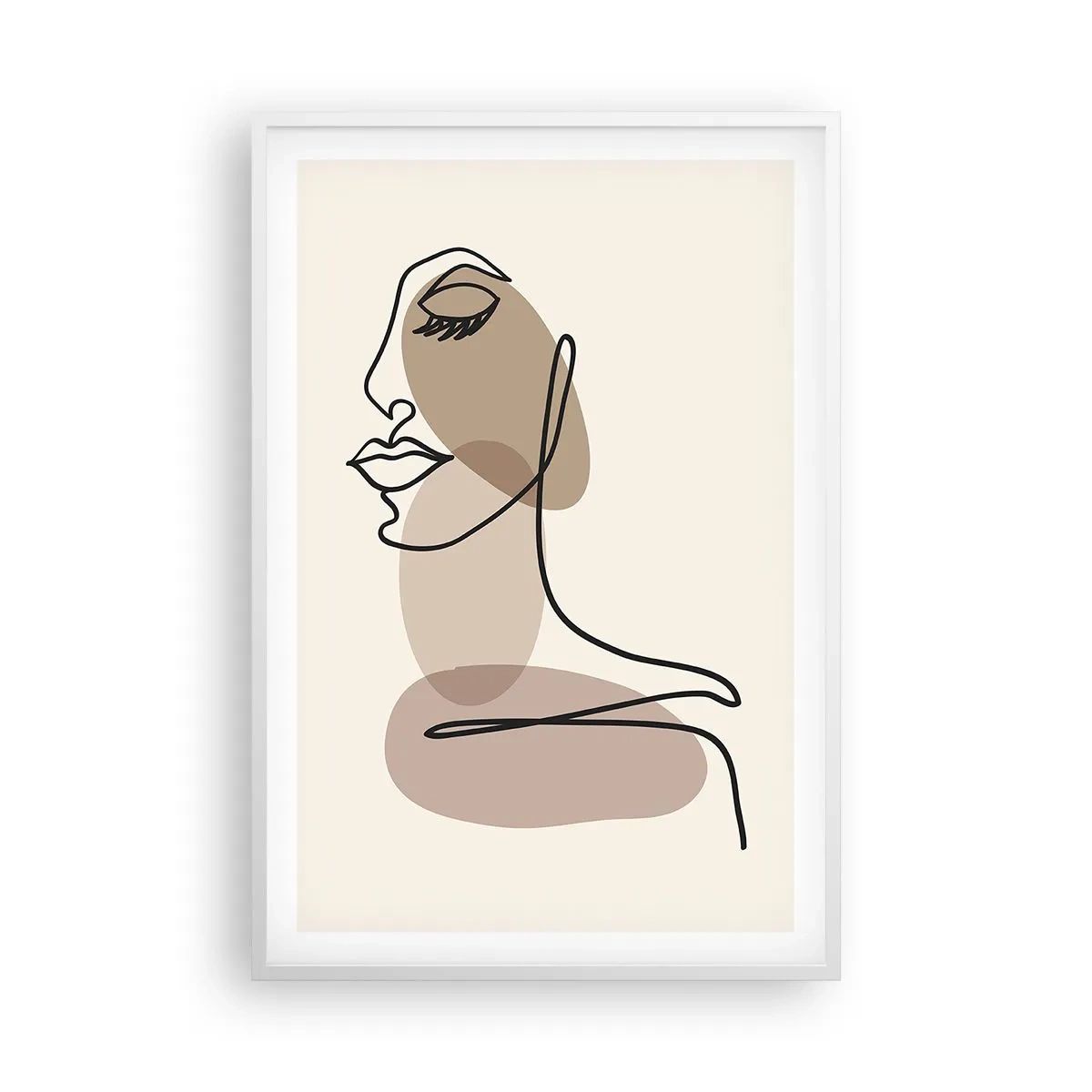 Poster in white frmae - Certain Line of Beauty - 61x91 cm