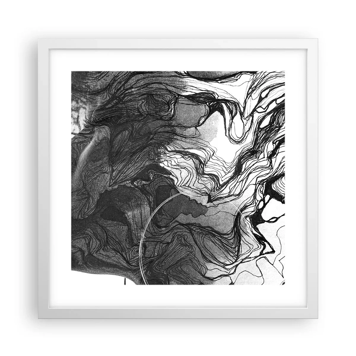 Poster in white frmae - Wrapped up in Dreams - 40x40 cm