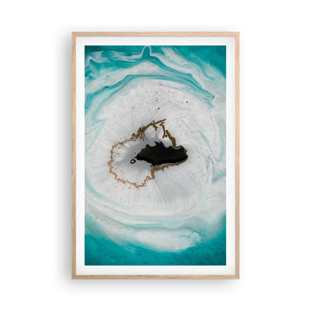 Poster in light oak frame - Into de Deep - 61x91 cm