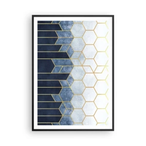 Poster in black frame - Composition in Syncopated Rhythm - 70x100 cm