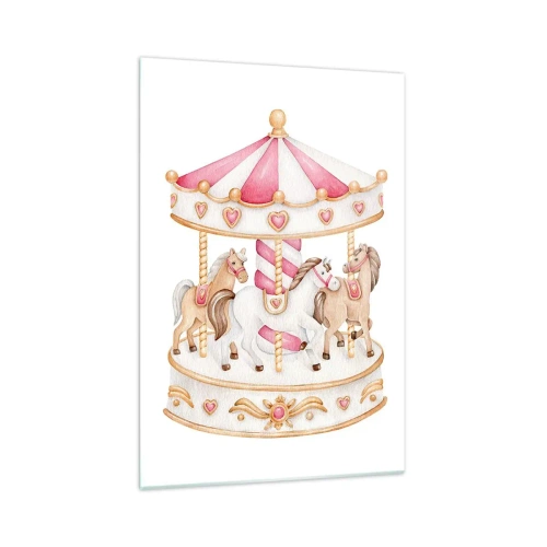 Glass picture - Sweet World of Childhood - 70x100 cm