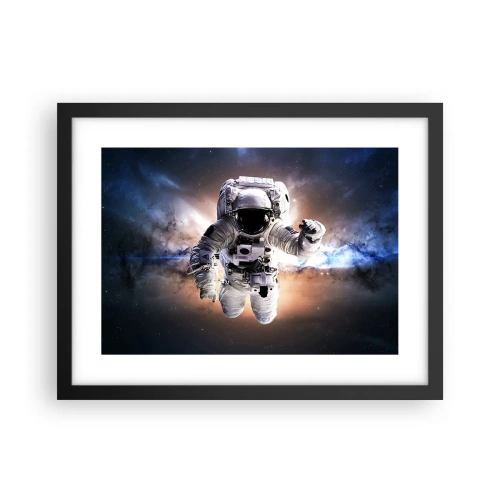 Poster in black frame - Greetings from Space - 40x30 cm