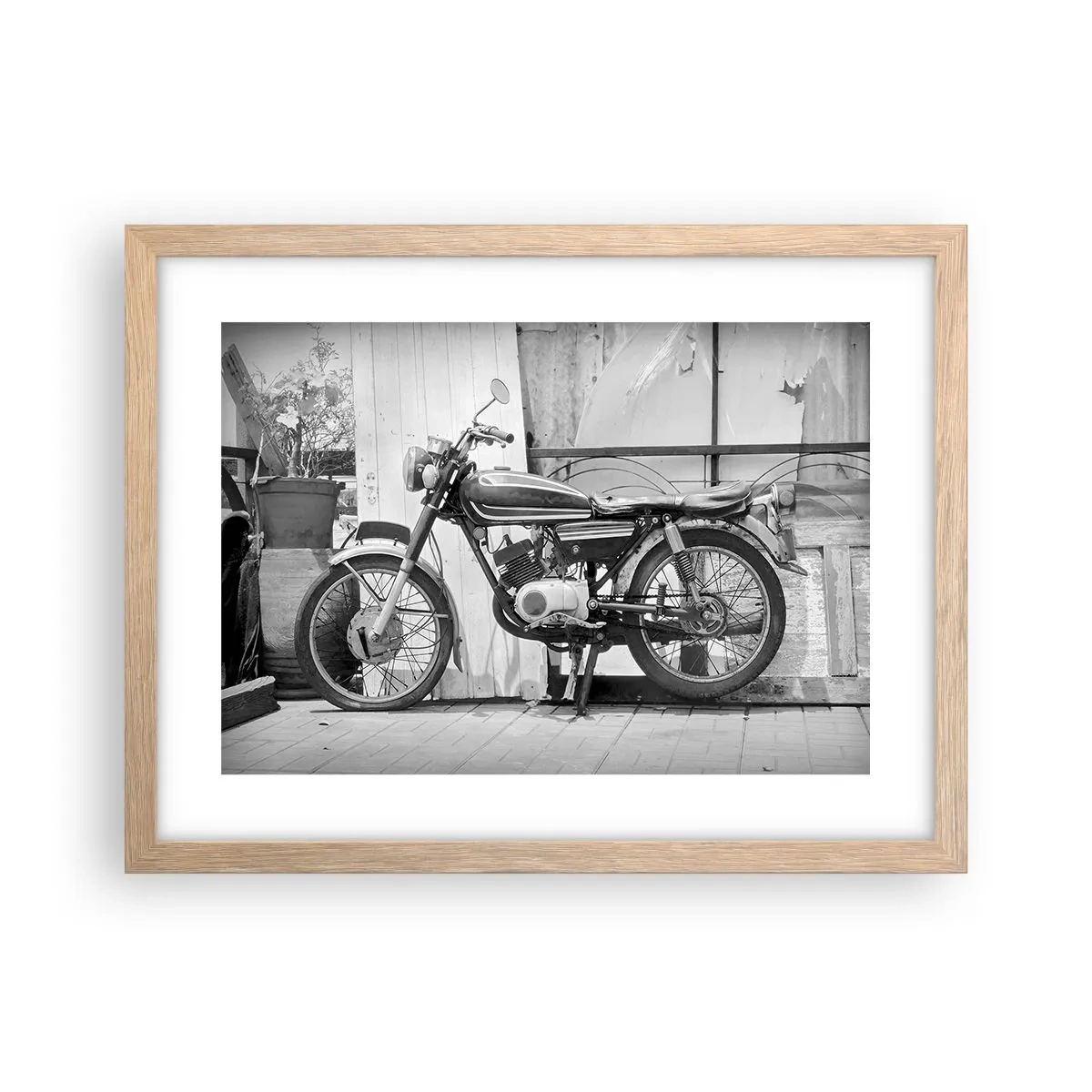 Poster in light oak frame - Classics above All - 40x30 cm
