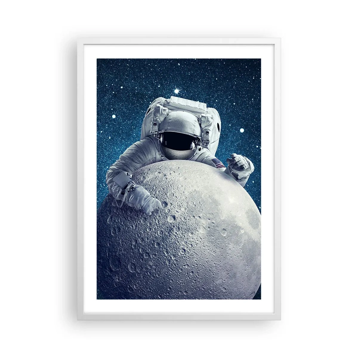 Poster in white frmae - Space Joker - 50x70 cm