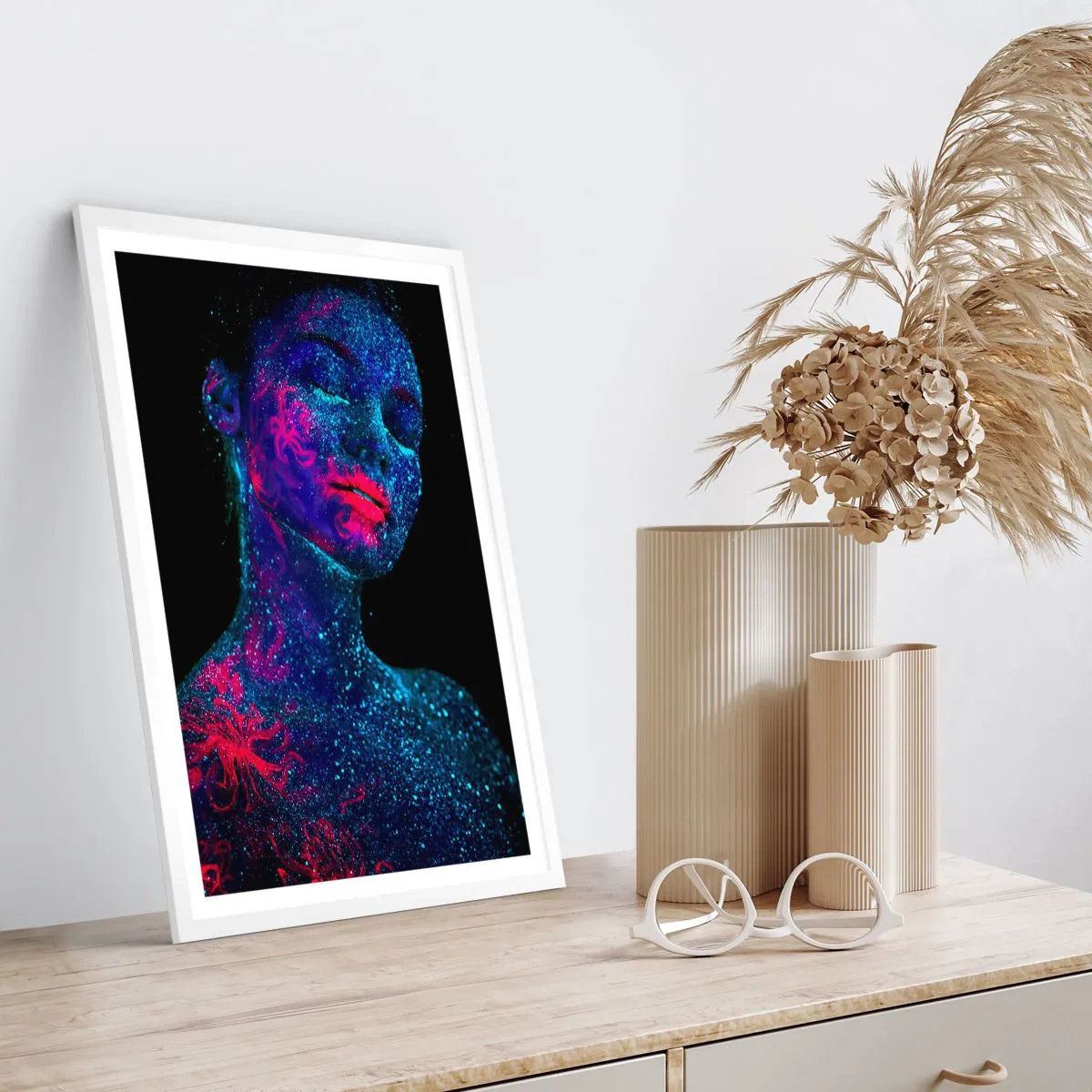 Poster in white frmae - In Stardust - 50x70 cm